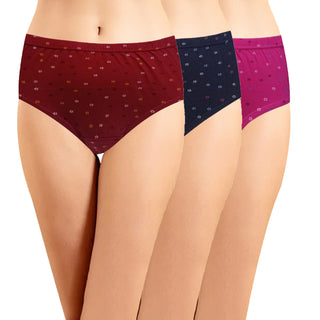 High Rise Hipster Panty with Inner Elastic (Pack of 3)