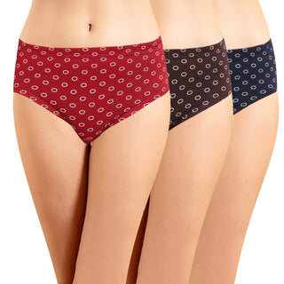 ICIN-033 Hipster Panties with Inner Elastic - (Pack of 3)