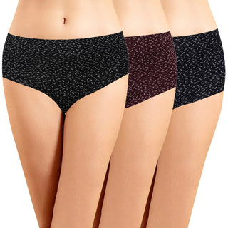 ICIN-023  Hipster Panty with Inner Elastic (Pack of 3)