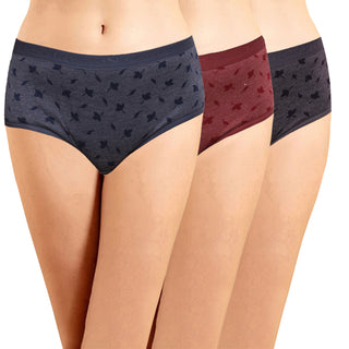 ICOE-003 Hipster Panties with Outer Elastic (Pack of 3)