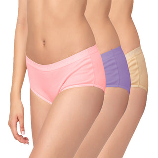 ICOE-014 Hipster Panties with Outer Elastic (Pack of 3)