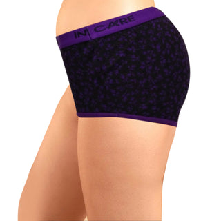 ICOE-024 Printed Hipster With Outer Elastic Panties  (Pack of 3)
