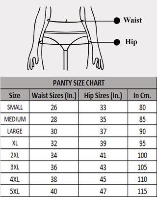 ICBB-002 Broad Elastic Printed Belly Control Panties (Pack of 3)